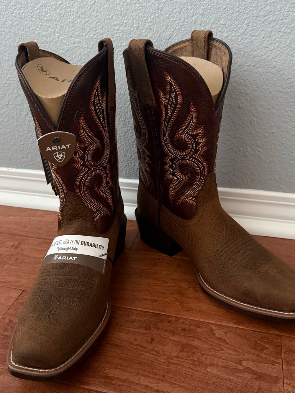Ariat Stonebrook Men’s Western Cowboy Boots 11.5 DMedium Earth Spiced Papaya NEW